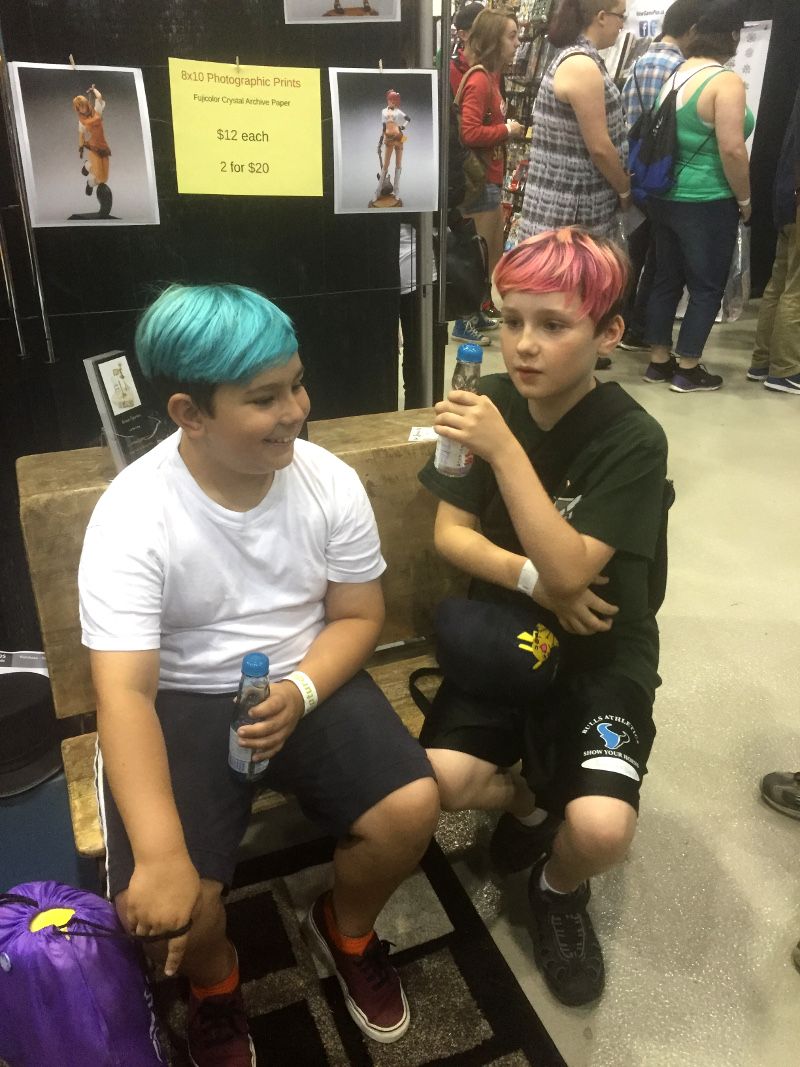 Boys on Old School Desk