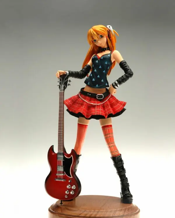 Asuka with Guitar - Bronze Art by William Miles