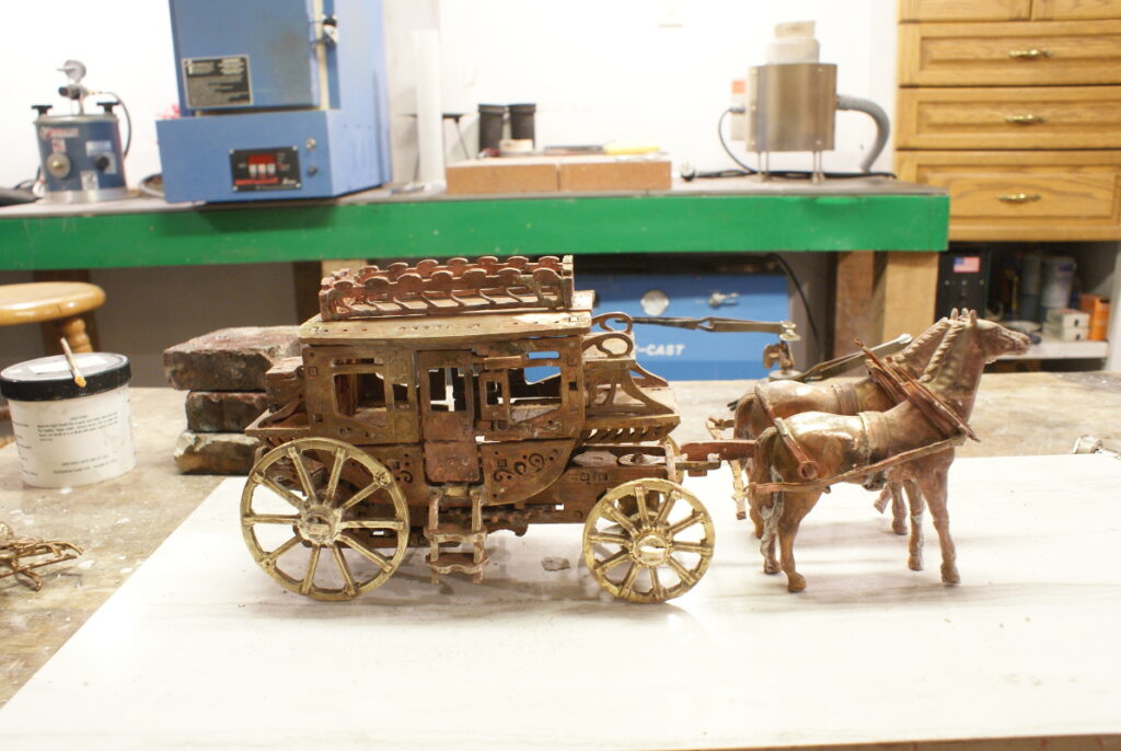 stagecoach with horses