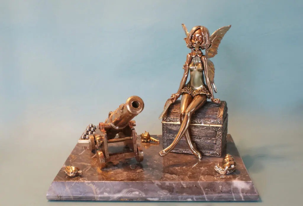Peter Pan's Revenge - bronze cast sculpture