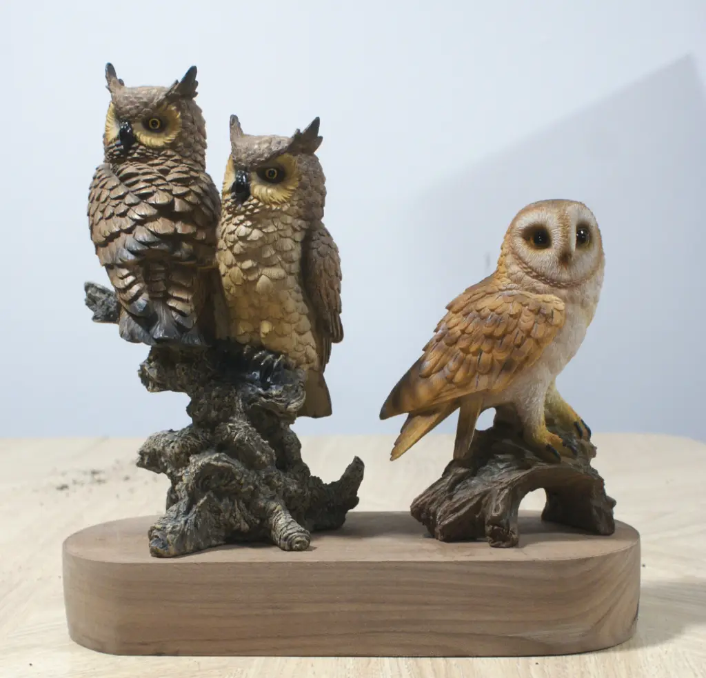 Owls 1 - Bronze Art by William Miles